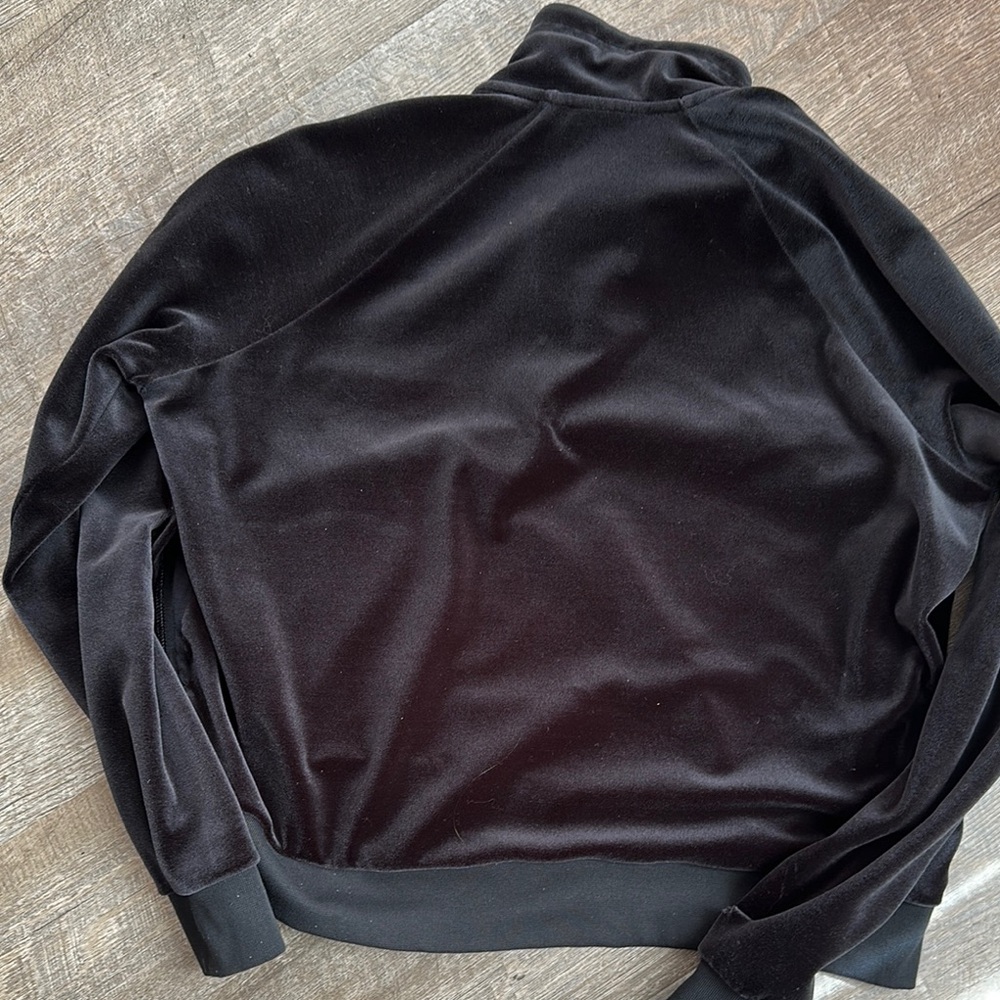Nike Black Velour Half-Zip Top - Picture 3 of 3